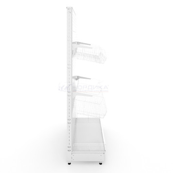 Стеллаж торговый фруктовый 2250х1000х500 3 уровня хранения-2