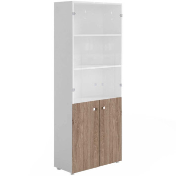 Шкаф комбинированный R-46+R-7.1+R-02.1 дуб Верцаска белый