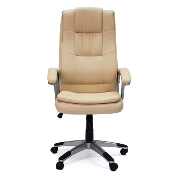 Кресло для руководителя GY-2407, экокожа, бежевый-1