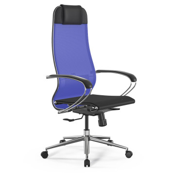 Кресло Метта ErgoLife Set-4/131/Synchro 052 васильковый/черный