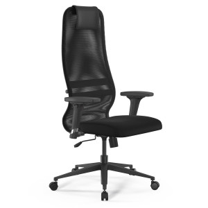 Кресло Sit-8 B1-8D-X1+UMF(X1)/Uh00/Wh00/D02P(M09.B11.G19.W02) черный