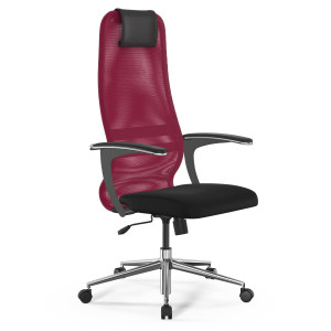 Кресло Sit-8 B1-8U-X1+UMF(X1)/Uh00/Wh00/U0mL-b(M09.B23.G18.W01) красный/черный