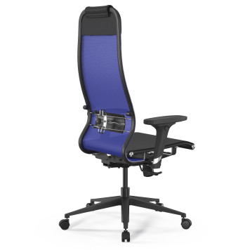 Кресло Метта ErgoLife Set-4/200/Synchro 002 васильковый/черный-1